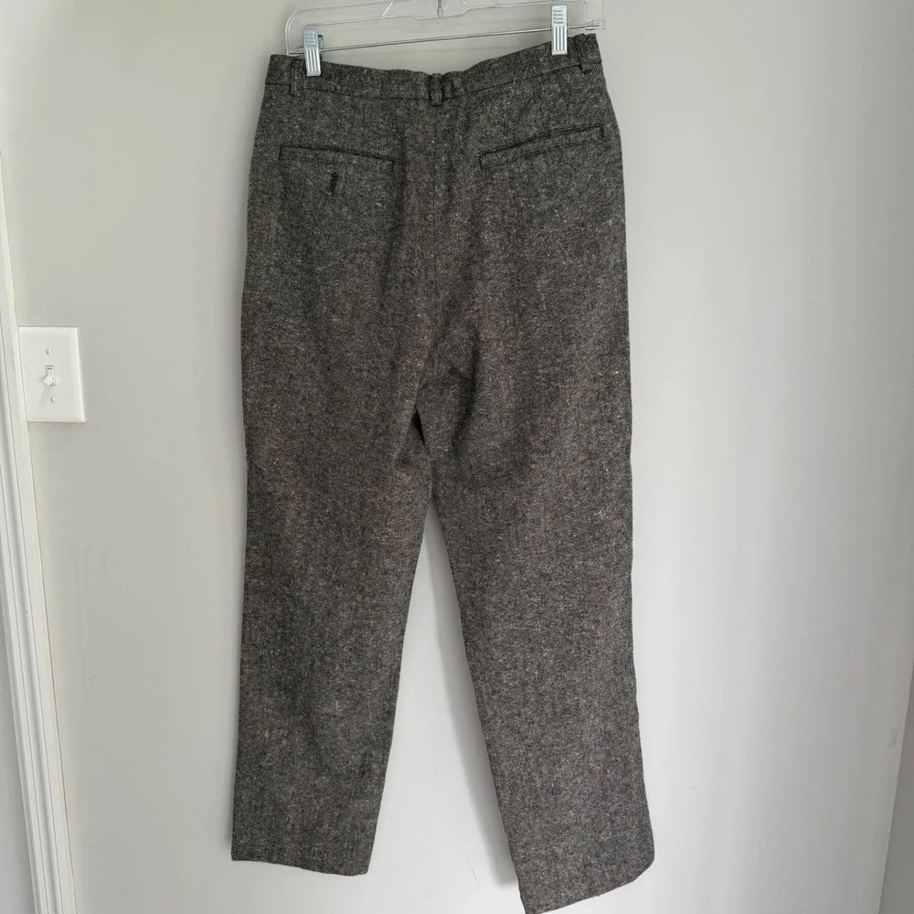 J. CREW Oarsman Vintage Donegal Tweed Wool Cashmere Pants 30X30 Flat Front
